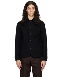 Camicia giacca di lana nera di Meta Campania Collective