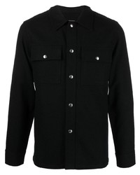 Camicia giacca di lana nera di Sandro