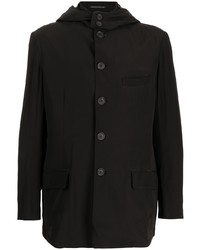 Camicia giacca di lana nera di Yohji Yamamoto