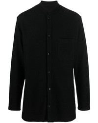 Camicia giacca di lana nera di Yohji Yamamoto