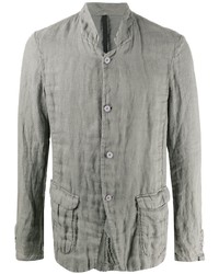 Camicia giacca di lino grigia di Poème Bohémien