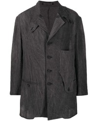 Camicia giacca di lino grigio scuro
