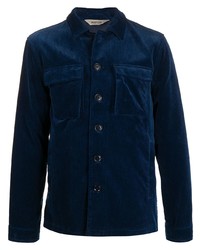 Camicia giacca di velluto a coste blu scuro di Aspesi