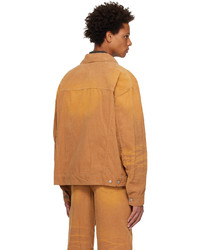 Camicia giacca di velluto a coste marrone chiaro di We11done
