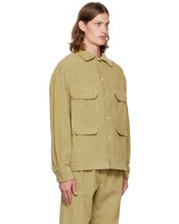 Camicia giacca di velluto a coste marrone chiaro di Henrik Vibskov