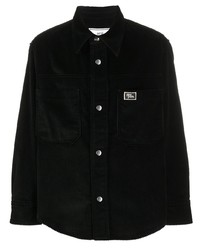 Camicia giacca di velluto a coste nera di Ami Paris