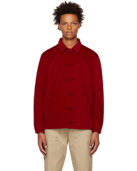 Camicia giacca di velluto a coste rossa di Clot
