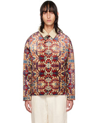 Camicia giacca di velluto stampata multicolore di Isabel Marant