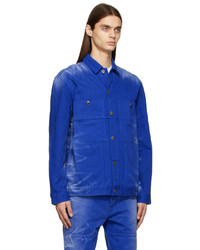 Camicia giacca effetto tie-dye blu di Études