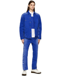 Camicia giacca effetto tie-dye blu di Études