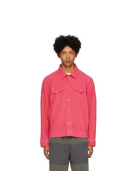 Camicia giacca fucsia di Homme Plissé Issey Miyake