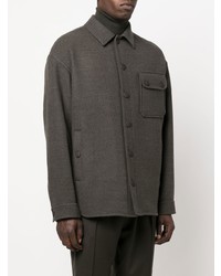 Camicia giacca grigio scuro di Giorgio Armani