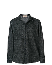 Camicia giacca grigio scuro di Maison Flaneur