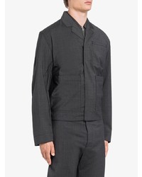 Camicia giacca grigio scuro di Prada