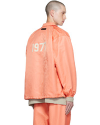 Camicia giacca in nylon arancione di Essentials