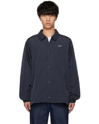 Camicia giacca in nylon blu scuro di Nike