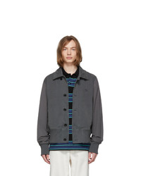 Camicia giacca in nylon grigio scuro