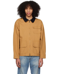 Camicia giacca in nylon marrone scuro