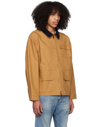 Camicia giacca in nylon marrone scuro di Levi's
