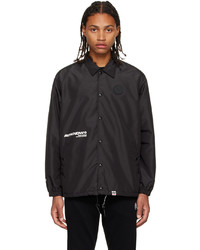 Camicia giacca in nylon nera di AAPE BY A BATHING APE