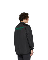 Camicia giacca in nylon nera di Han Kjobenhavn