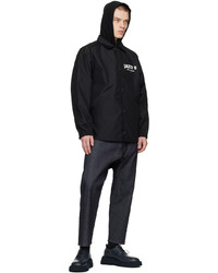 Camicia giacca in nylon nera di Uniform Experiment