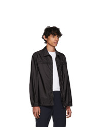 Camicia giacca in nylon nera di Prada