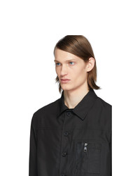 Camicia giacca in nylon nera di Neil Barrett