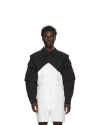 Camicia giacca in nylon nera di Random Identities