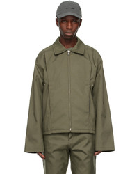 Camicia giacca in nylon verde oliva di AFFXWRKS