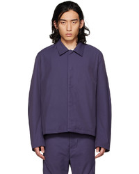 Camicia giacca in nylon viola