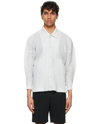 Camicia giacca in rete bianca