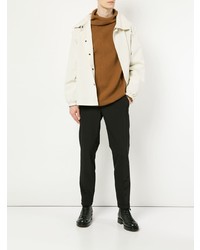 Camicia giacca leggera beige di Jil Sander
