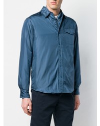 Camicia giacca leggera blu di Aspesi