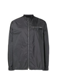 Camicia giacca leggera grigio scuro di Prada