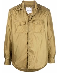 Camicia giacca marrone chiaro di Aspesi