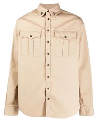 Camicia giacca marrone chiaro di DSQUARED2