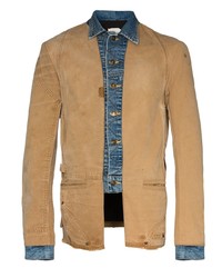 Camicia giacca marrone chiaro di Greg Lauren