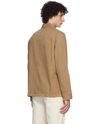 Camicia giacca marrone chiaro di A.P.C.