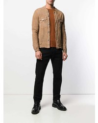 Camicia giacca marrone chiaro di Giorgio Brato
