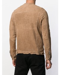 Camicia giacca marrone chiaro di Giorgio Brato