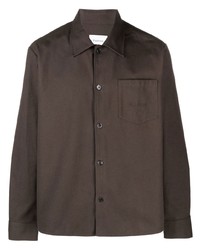 Camicia giacca marrone scuro di Palmes