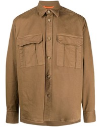 Camicia giacca marrone di BOSS