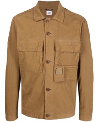 Camicia giacca marrone di C.P. Company