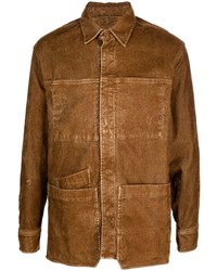 Camicia giacca marrone di Diesel