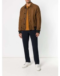 Camicia giacca marrone di Ermenegildo Zegna