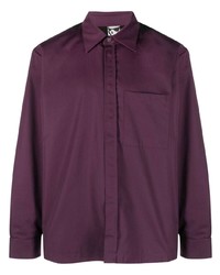 Camicia giacca melanzana scuro di GR10K