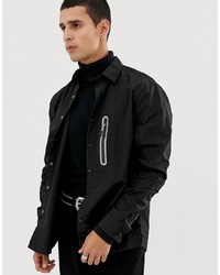 Camicia giacca nera di ASOS DESIGN