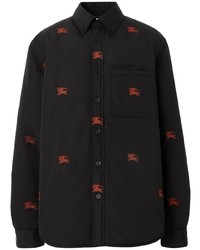 Camicia giacca nera di Burberry