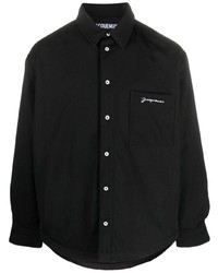 Camicia giacca nera di Jacquemus